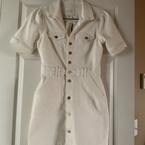 Paige Mayslie Denim Dress Size 2 - Picture 7 of 10